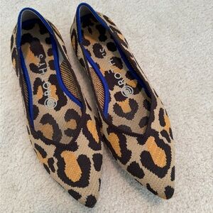 Rothy’s leopard pointed flats